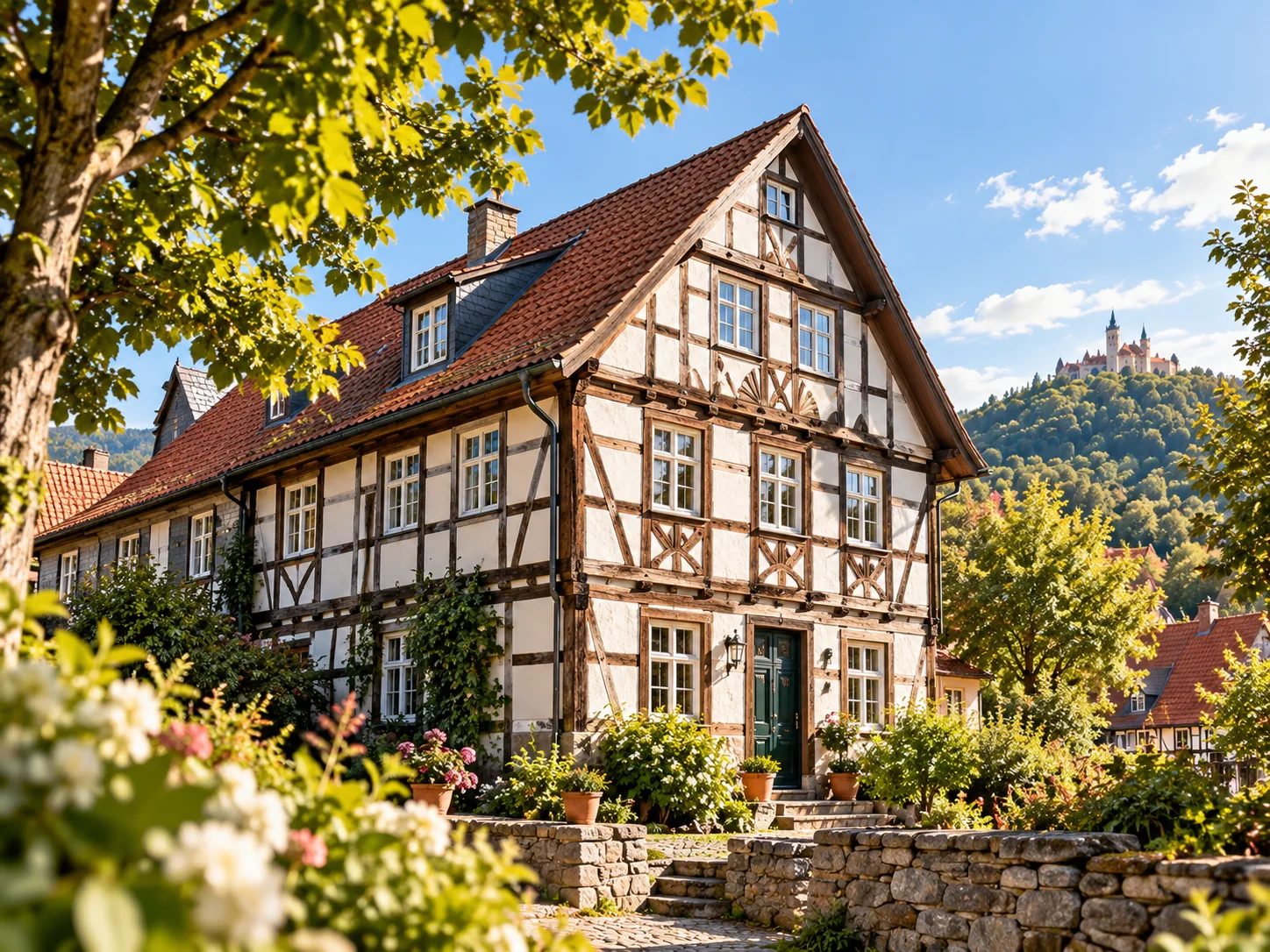 Illustrative Immobilienansicht in der Harzregion