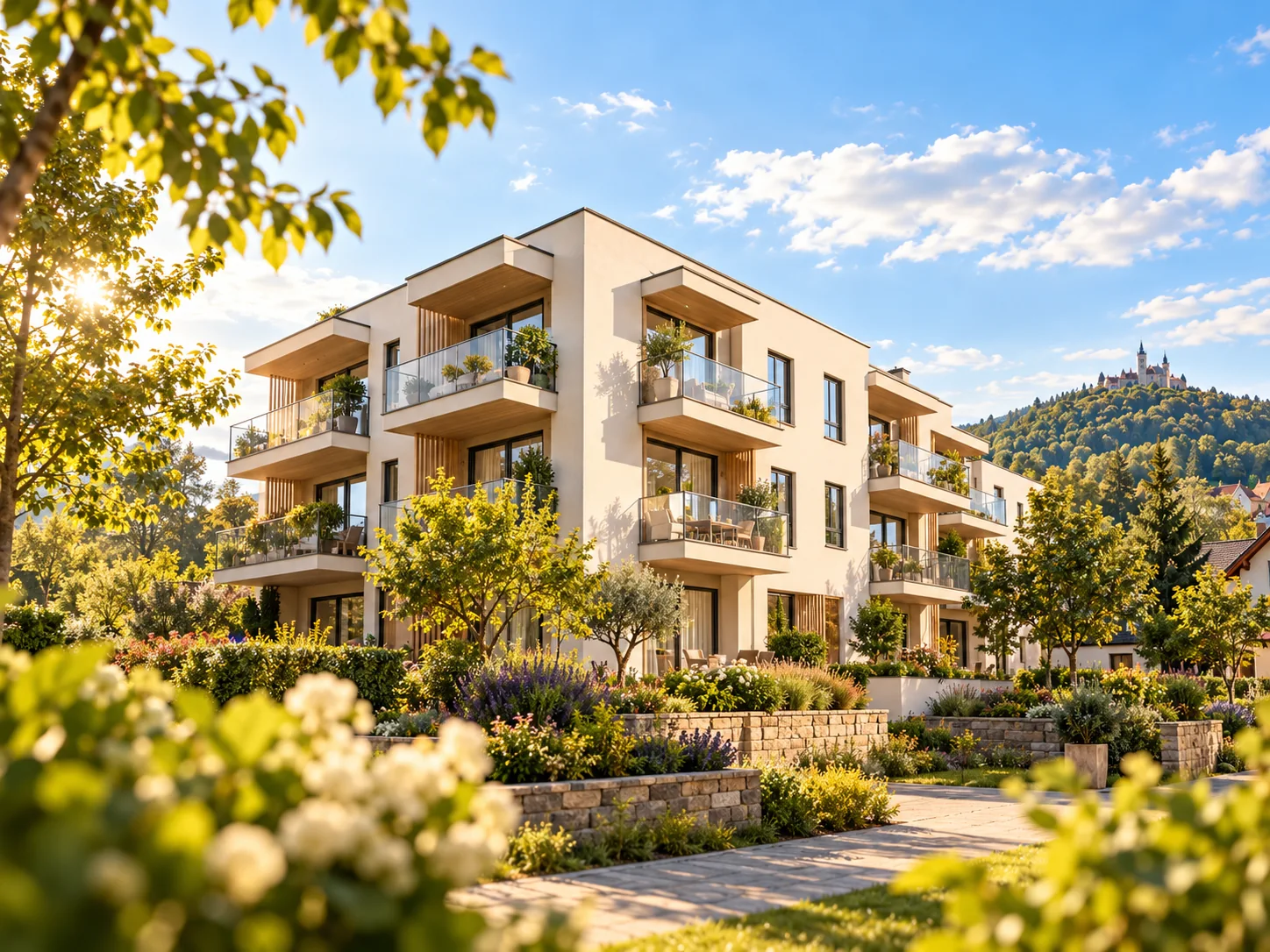 Illustrative Immobilienansicht in der Harzregion