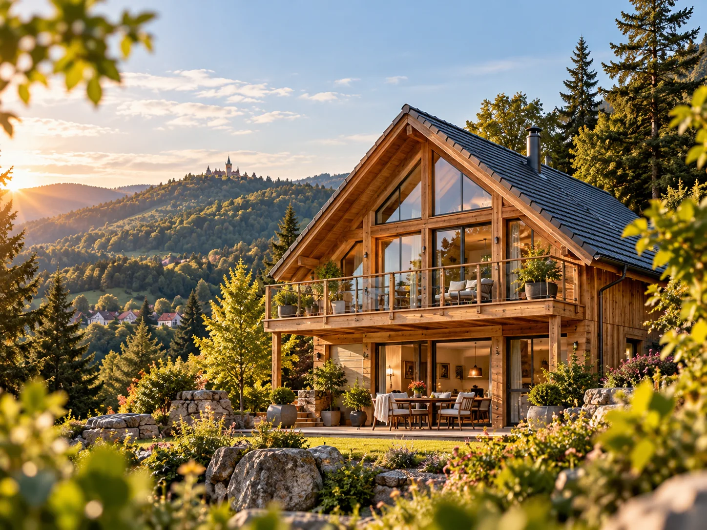 Illustrative Immobilienansicht in der Harzregion